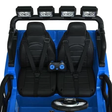 Двухместный детский электромобиль M 6108EBLR-4(24V) Jeep синий с 4 моторами фото 16