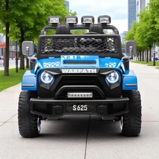 Двухместный детский электромобиль M 6108EBLR-4(24V) Jeep синий с 4 моторами фото 21