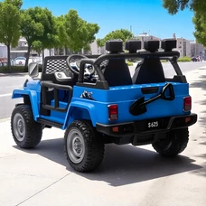 Двухместный детский электромобиль M 6108EBLR-4(24V) Jeep синий с 4 моторами фото 37