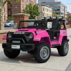 Двухместный детский электромобиль M 6108EBLR-8(24V) Jeep розовый с 4 моторами