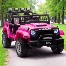 Двухместный детский электромобиль M 6108EBLR-8(24V) Jeep розовый с 4 моторами фото 14