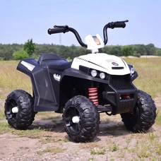 Детский квадроцикл M 4131EL-1 белый с EVA колесами