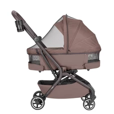 Универсальная коляска Carrello Magia CRL-6555 Glace Pink розовая с люлькой и прогулочным блоком фото 41