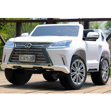 Детский электромобиль M 3906EBLR-1 Lexus белый с четырьмя моторами фото 14
