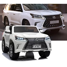 Детский электромобиль M 3906EBLR-1 Lexus белый с четырьмя моторами фото 41