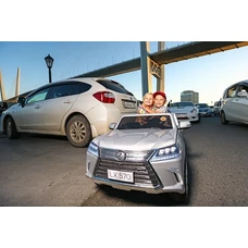 Детский электромобиль M 3906EBLRS-11 Lexus серый в автопокраске фото 16
