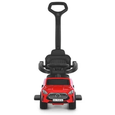 Каталка - толокар M 6255EL-3 красная Mercedes с ручкой фото 14