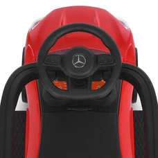 Каталка - толокар M 6255EL-3 красная Mercedes с ручкой фото 41