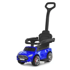 Каталка - толокар M 6255EL-4 синяя Mercedes с ручкой