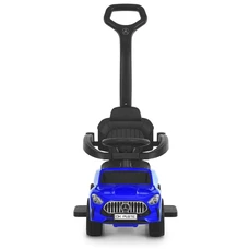 Каталка - толокар M 6255EL-4 синяя Mercedes с ручкой фото 14