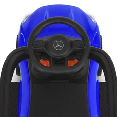 Каталка - толокар M 6255EL-4 синяя Mercedes с ручкой фото 41