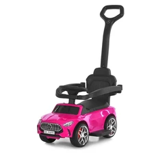 Каталка - толокар M 6255EL-8 розовая Mercedes с ручкой