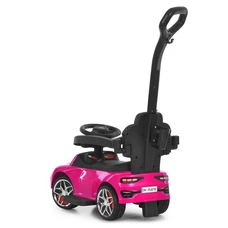 Каталка - толокар M 6255EL-8 розовая Mercedes с ручкой фото 21