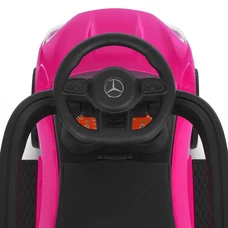 Каталка - толокар M 6255EL-8 розовая Mercedes с ручкой фото 41