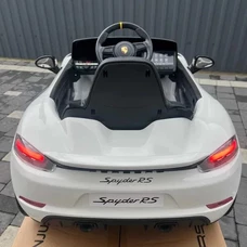 Детский электромобиль M 6055EBLR-1 Porsche белый с мягким сиденьем фото 21