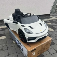 Детский электромобиль M 6055EBLR-1 Porsche белый с мягким сиденьем фото 63