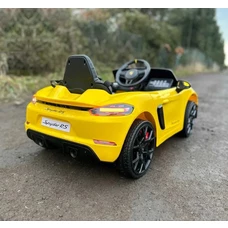 Детский электромобиль M 6055EBLR-6 Porsche желтый с мягким сиденьем фото 14