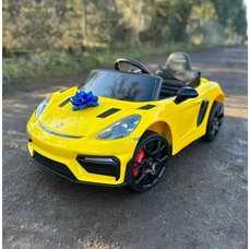 Детский электромобиль M 6055EBLR-6 Porsche желтый с мягким сиденьем фото 21
