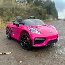 Детский электромобиль M 6055EBLR-8 Porsche розовый с мягким сиденьем фото 14