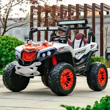 Двухместный детский электромобиль багги M 6349EBLR-7(24V) оранжевый с 4 моторами