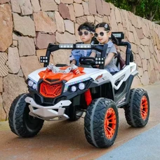 Двухместный детский электромобиль багги M 6349EBLR-7(24V) оранжевый с 4 моторами фото 21