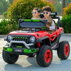 Двухместный детский джип M 6350EBLR-3(24V) красный с четырьмя моторами