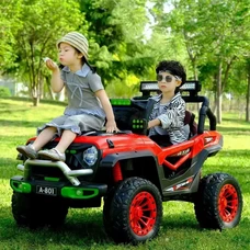 Двухместный детский джип M 6350EBLR-3(24V) красный с четырьмя моторами фото 41