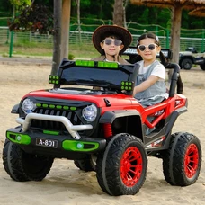 Двухместный детский джип M 6350EBLR-3(24V) красный с четырьмя моторами фото 54