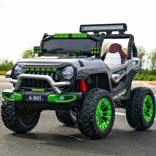 Двухместный детский джип M 6350EBLR-11(24V) серый с четырьмя моторами