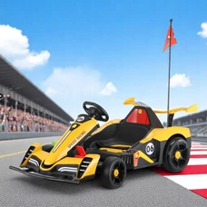 Детский электрокарт M 6147EBLR-6(24V) желтый с мягким сиденьем фото 14