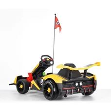 Детский электрокарт M 6147EBLR-6(24V) желтый с мягким сиденьем фото 37