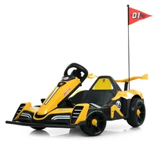 Детский электрокарт M 6147EBLR-6(24V) желтый с мягким сиденьем фото 54