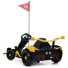 Детский электрокарт M 6147EBLR-6(24V) желтый с мягким сиденьем фото 86