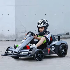 Детский электрокарт M 6147EBLRS-11(24V) серый в автопокраске фото 14