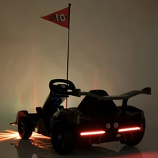 Детский электрокарт M 6147EBLRS-11(24V) серый в автопокраске фото 11