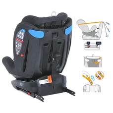 Автокресло El Camino Everest ME 1114 Black черное isofix поворотное фото 41