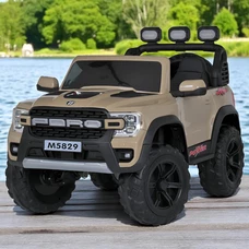 Детский электромобиль M 5829EBLR-13 бежевый четыре мотора по 35W