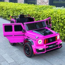 Детский электромобиль M 6257EBLR-8 Mercedes розовый с 4 моторами фото 21