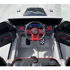 Детский электромобиль M 6257EBLR-11 Mercedes серый с 4 моторами фото 11