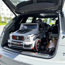 Детский электромобиль M 6257EBLR-11 Mercedes серый с 4 моторами фото 15