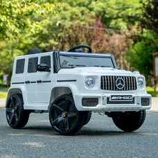Детский электромобиль M 6343EBLR-1 белый Mercedes с мягким сиденьем фото 14