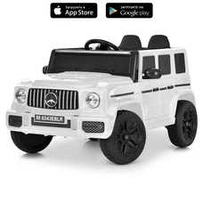 Детский электромобиль M 6343EBLR-1 белый Mercedes с мягким сиденьем фото 16