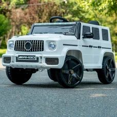 Детский электромобиль M 6343EBLR-1 белый Mercedes с мягким сиденьем фото 37