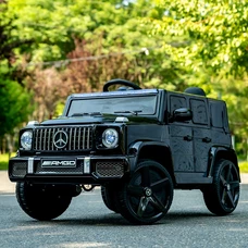 Детский электромобиль M 6343EBLR-2 черный Mercedes с мягким сиденьем