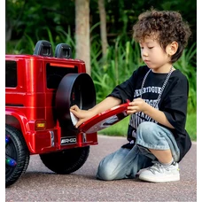 Детский электромобиль M 6343EBLR-2 черный Mercedes с мягким сиденьем фото 11