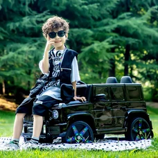 Детский электромобиль M 6343EBLR-2 черный Mercedes с мягким сиденьем фото 41