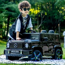 Детский электромобиль M 6343EBLR-2 черный Mercedes с мягким сиденьем фото 54