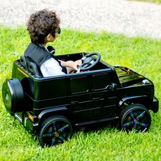 Детский электромобиль M 6343EBLR-2 черный Mercedes с мягким сиденьем фото 63