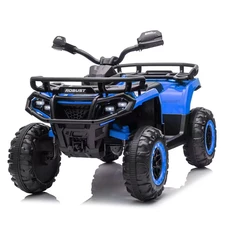 Детский квадроцикл M 6351EBLR-4 синий с пультом управления