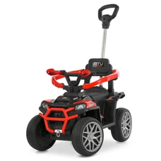 Детский квадроцикл - толокар M 6323EBLR-3 красный с ручкой